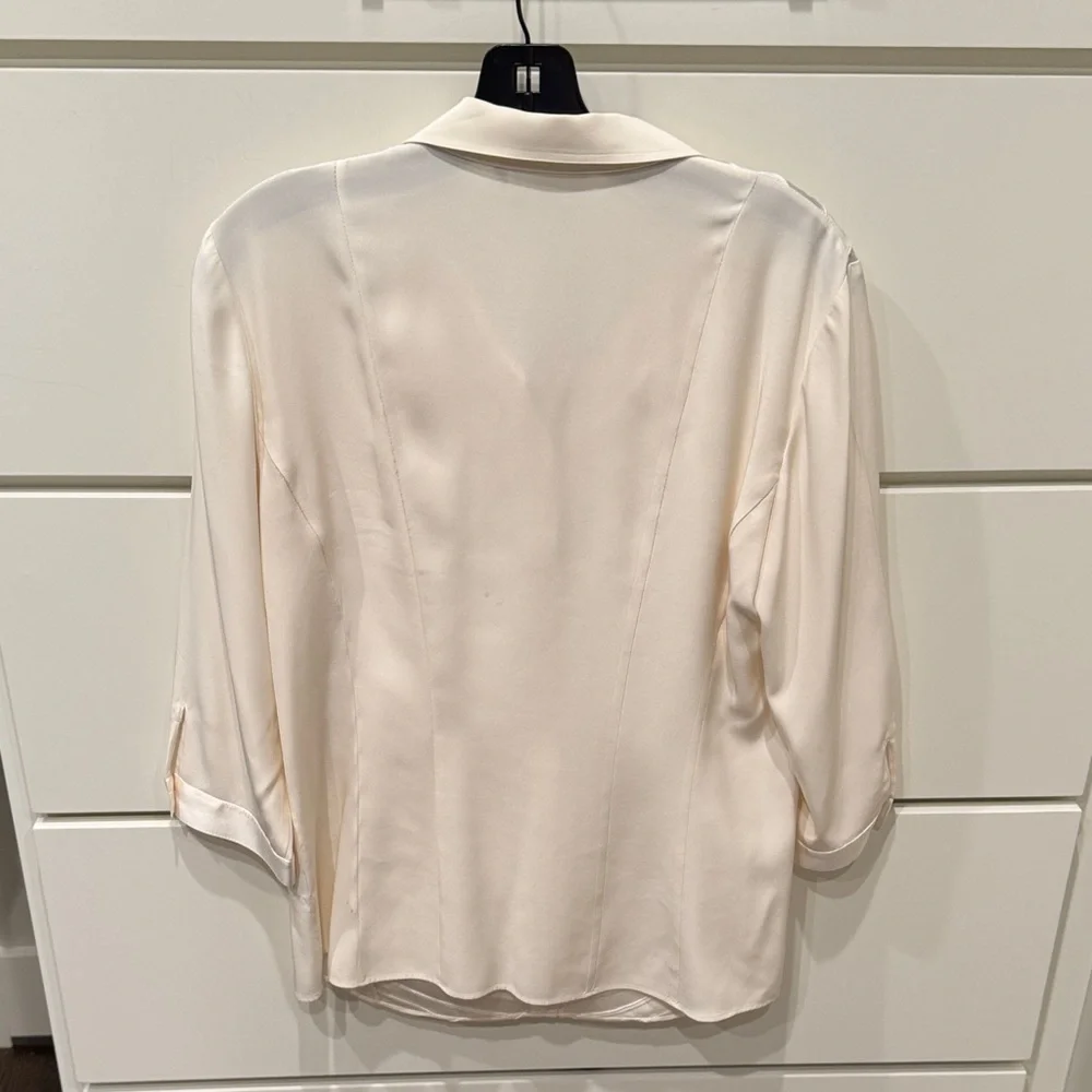 Lafayette Cream Button Down Shirt - Picture 4 of 5